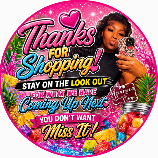 Custom Stickers Thank you