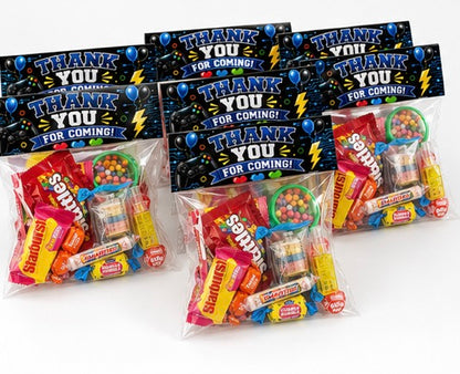 Personalized Gamer Candy Treat Bags | Custom Video Game Birthday Party Favors