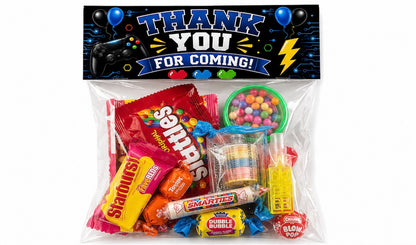 Personalized Gamer Candy Treat Bags | Custom Video Game Birthday Party Favors