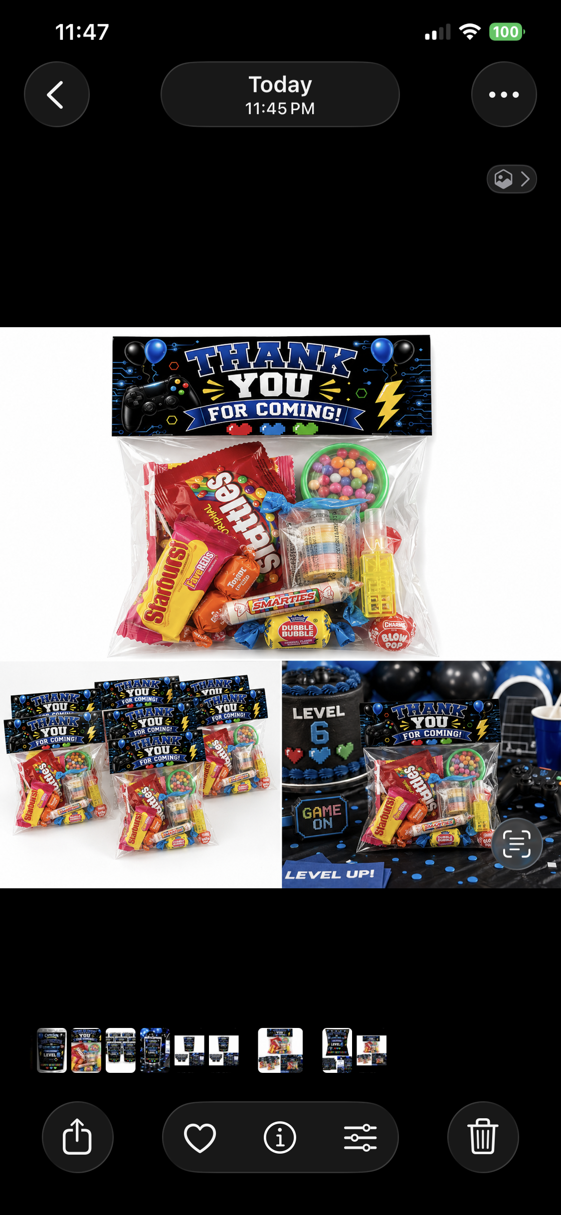 Personalized Gamer Candy Treat Bags | Custom Video Game Birthday Party Favors
