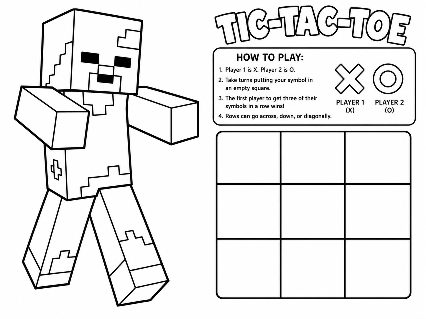 Personalized Gamer Coloring Book | Custom Video Game Birthday Party Activity Book