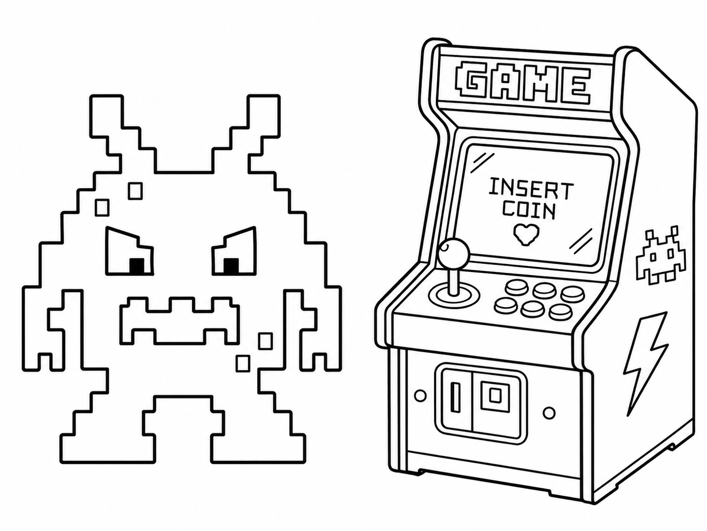 Personalized Gamer Coloring Book | Custom Video Game Birthday Party Activity Book