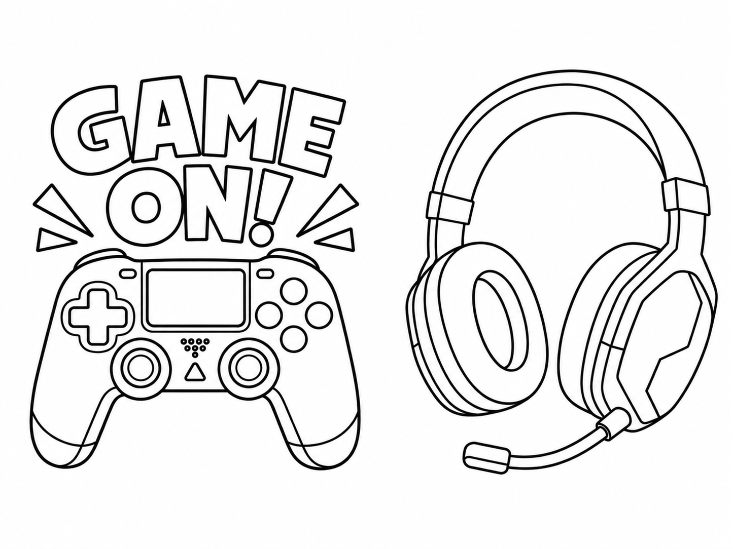 Personalized Gamer Coloring Book | Custom Video Game Birthday Party Activity Book