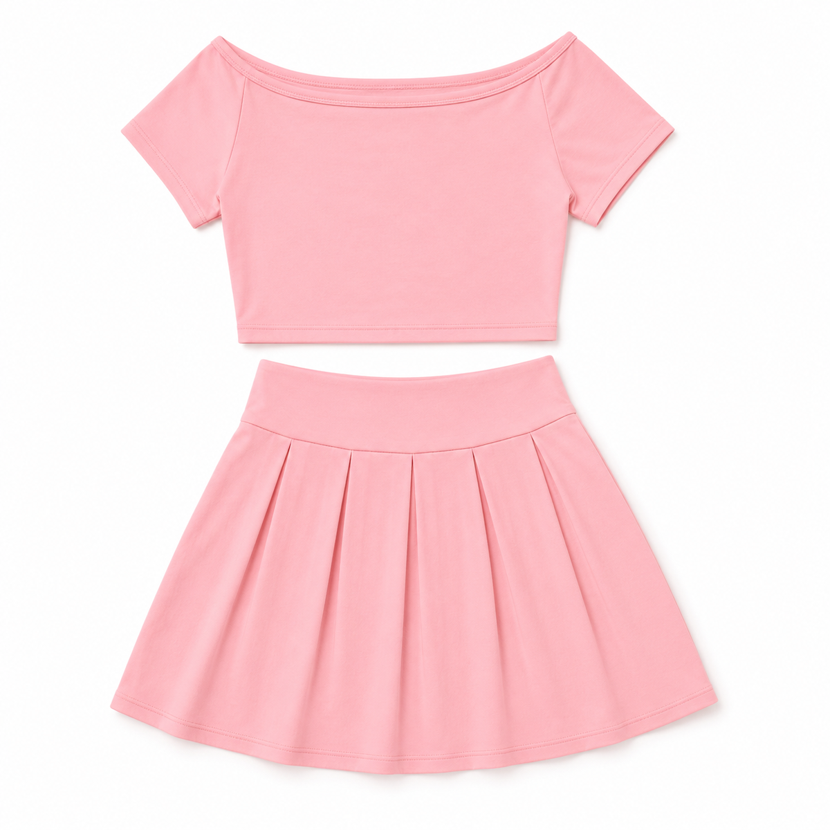 Blush Pink 2-Piece Skirt Set | Women’s Boutique Outfit