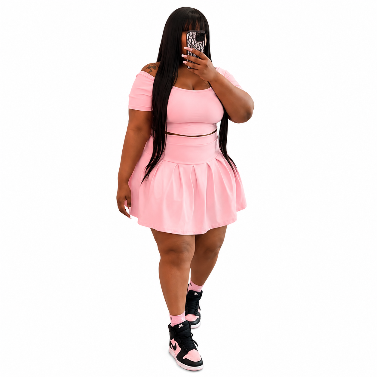Blush Pink 2-Piece Skirt Set | Women’s Boutique Outfit