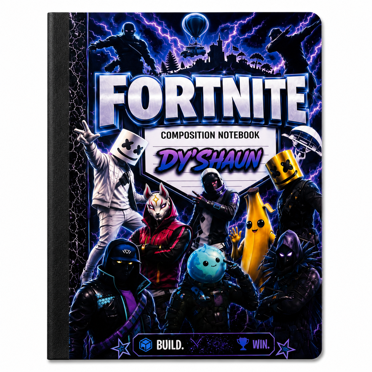 Personalizaed Composition Notebook label