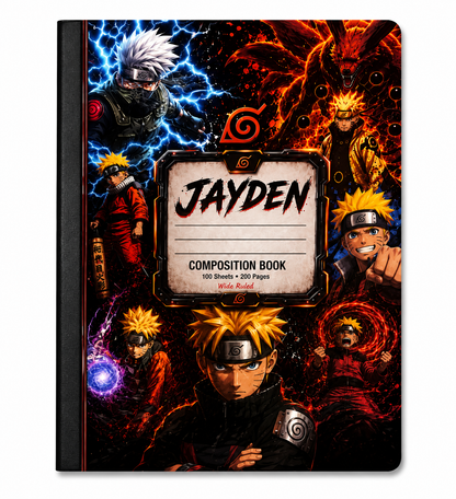 Personalizaed Composition Notebook label