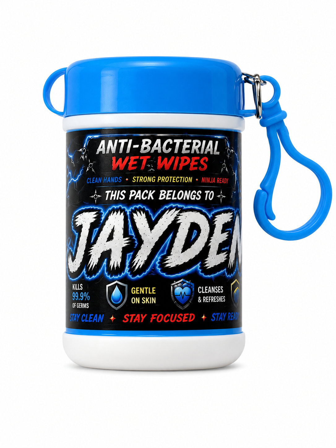Personalized Anti Bacterial wet wipes