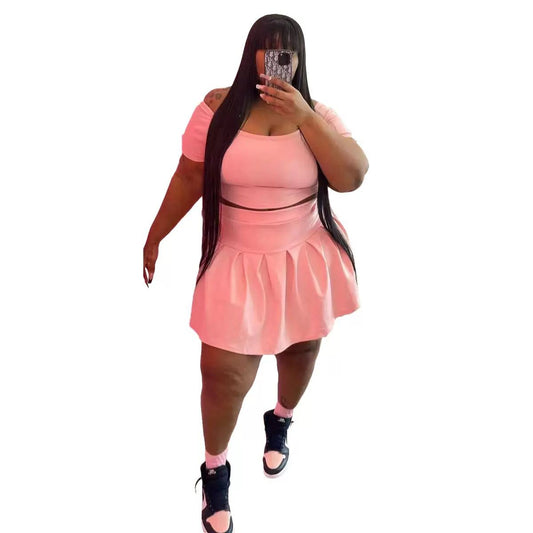 Pink Power Move Skirt Set