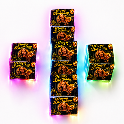 Custom Personalized Light-Up Ice Cube — Any Holiday or Occasion
